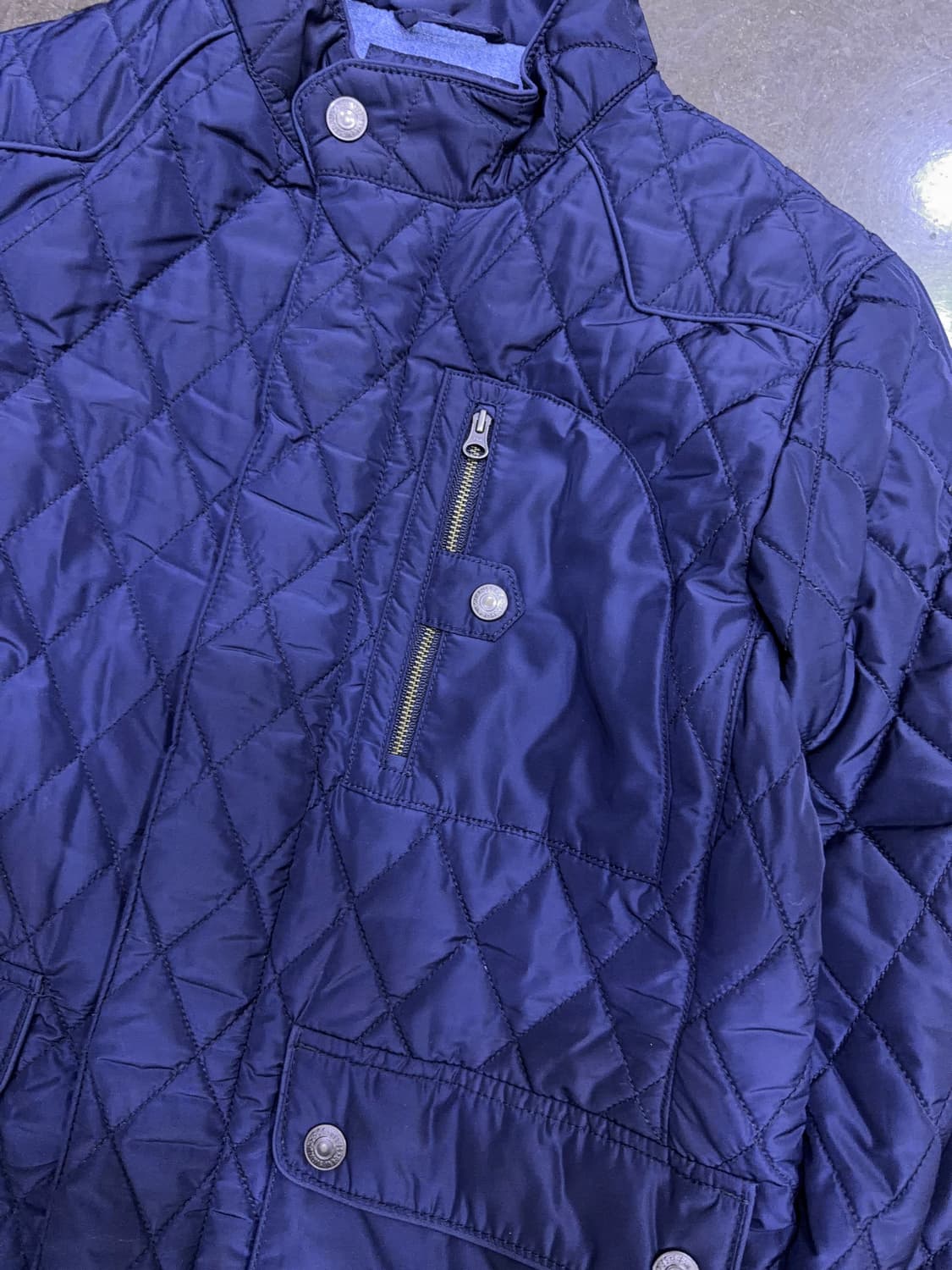 리바이스 클래식 스탠카라 퀼팅자켓 점퍼 네이비 S 상품이미지4