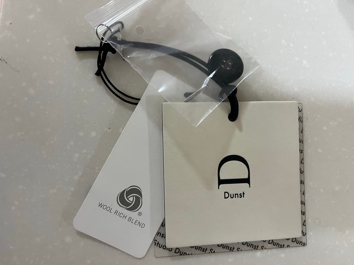 던스트 히든 버튼 울 블레이저 블랙 상품이미지6