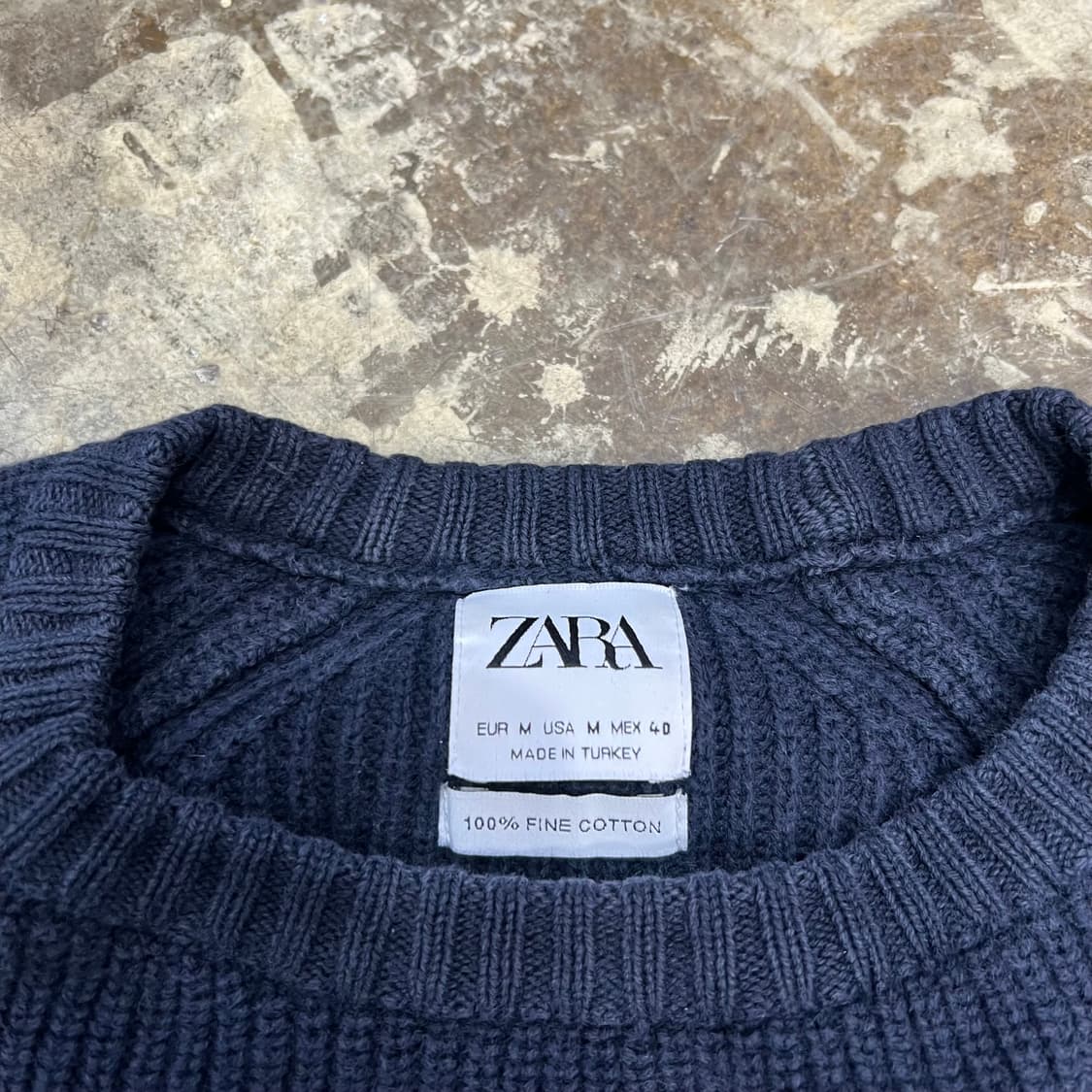 M) ZARA 자라 니트 스웨터 상품이미지4