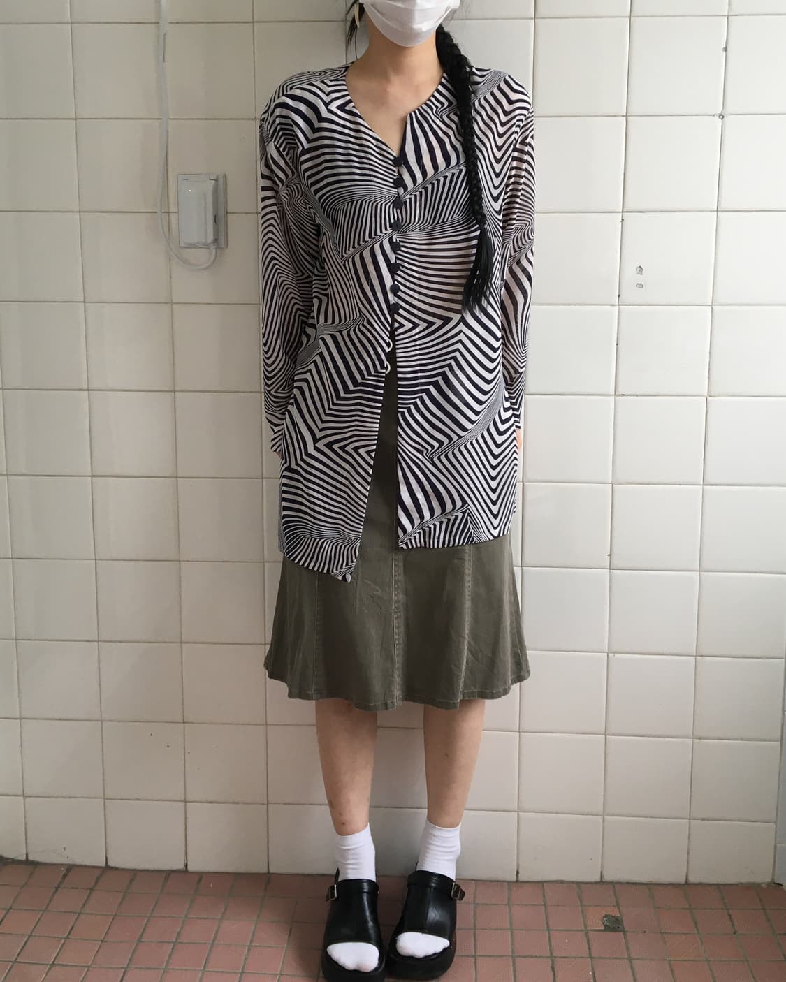 Pattern point blouse 상품이미지1