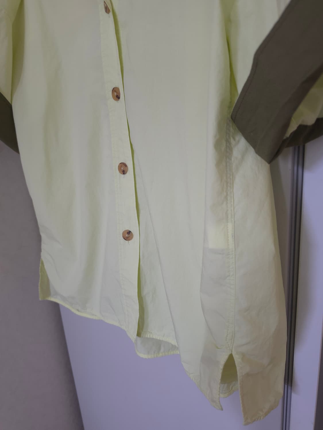 시스템 오버핏 면셔츠 상품이미지3