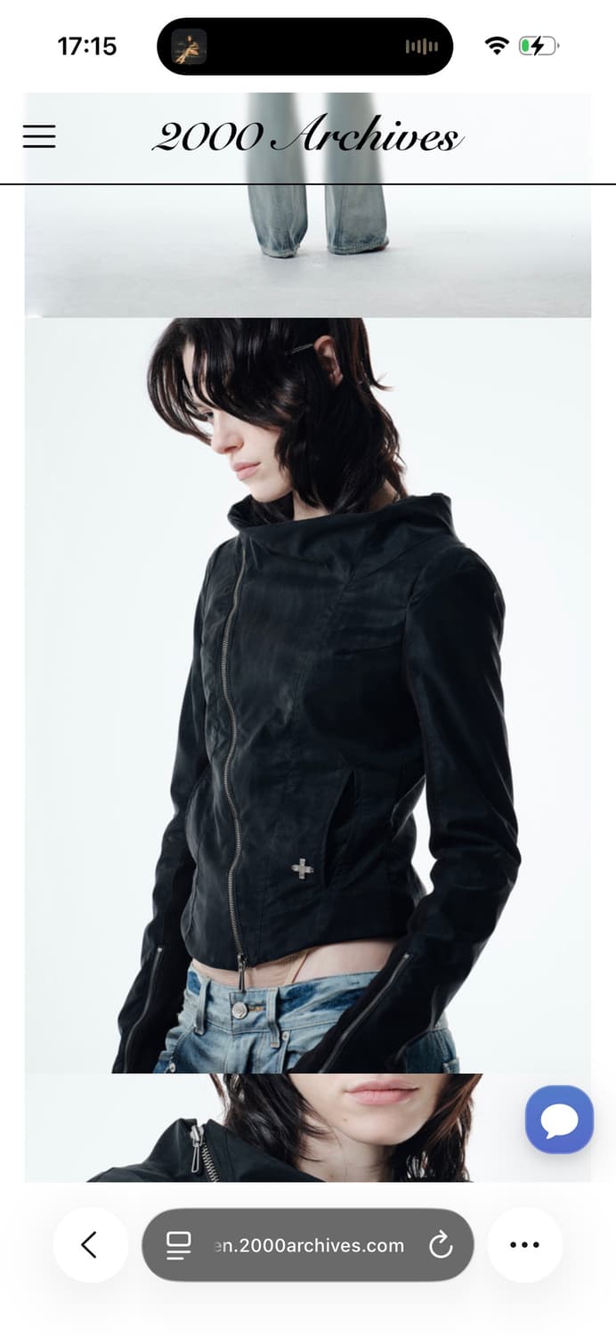 2000 archives KAEL DRAPED JACKET (BLACK) 상품이미지2