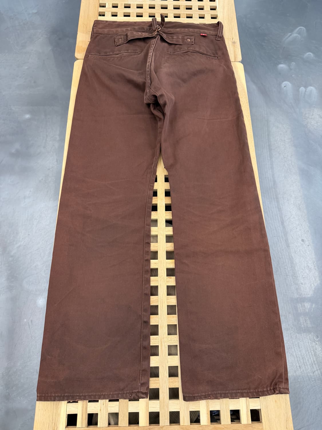 ANACHRONORM FADED BROWN 아나크로놈 페이드 워크팬츠 상품이미지2