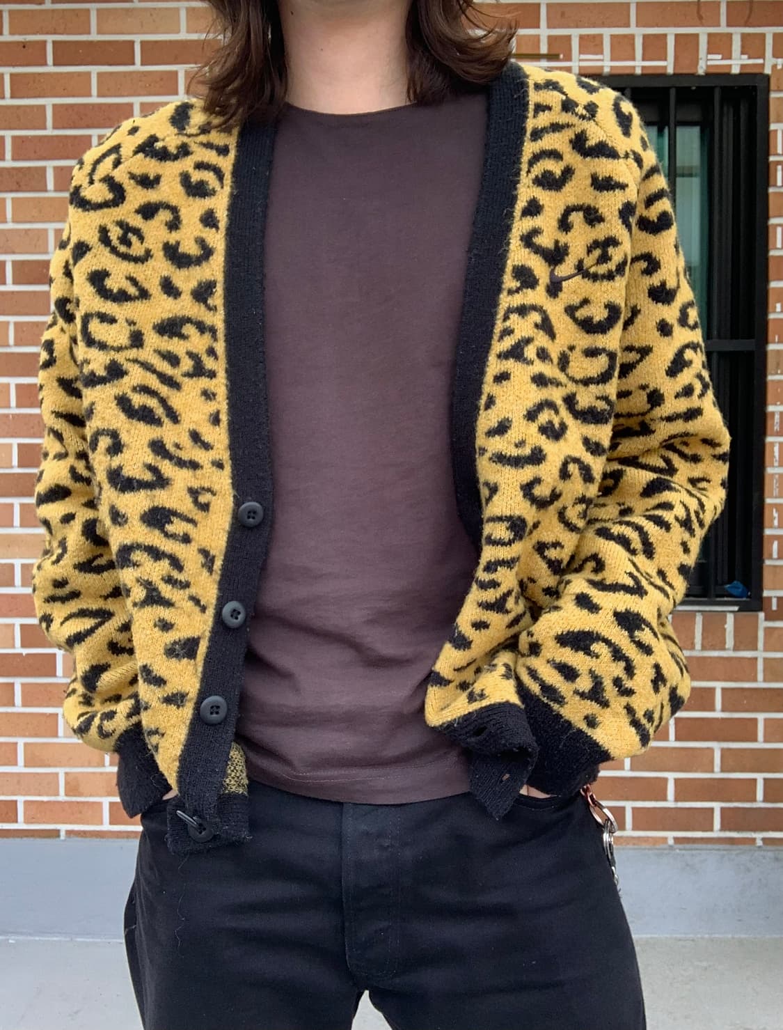 (L) 나이키 레오파드 가디건 상품이미지1