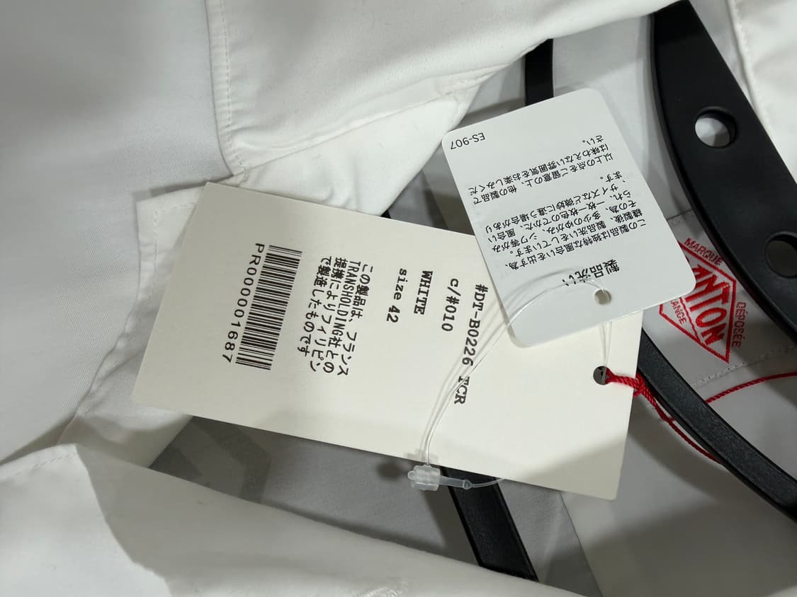 단톤 백로고 반팔 워크셔츠 상품이미지4