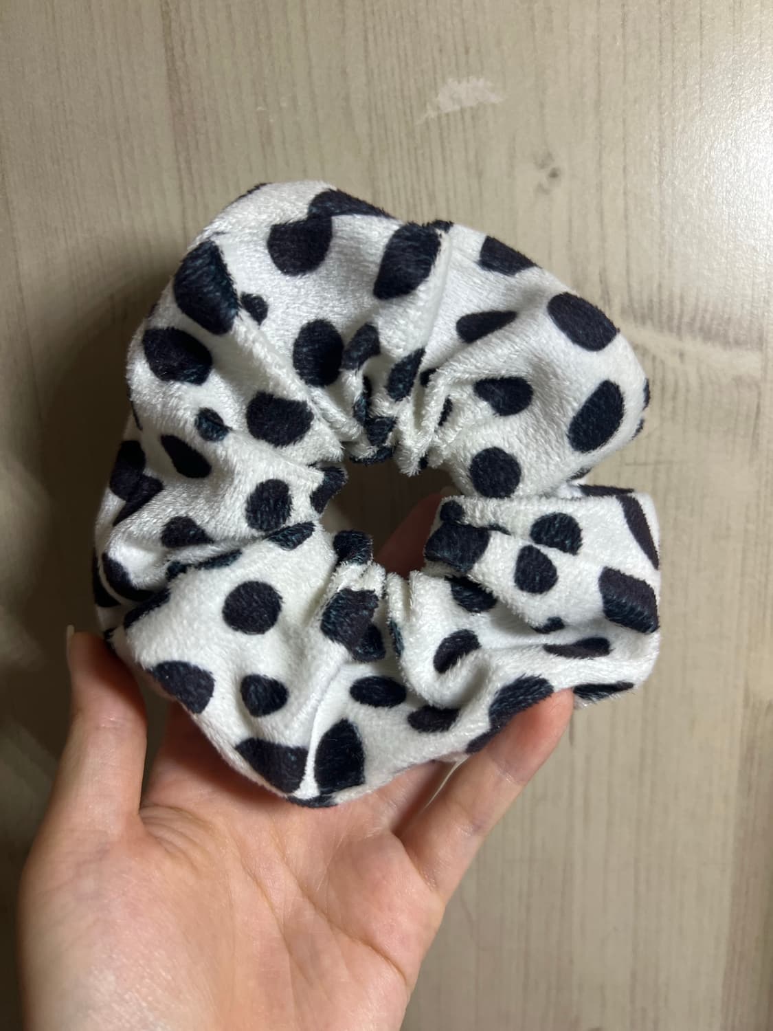 갸루 젖소 밀크카우 헤어 슈슈 스크런치 곱창밴드 상품이미지1