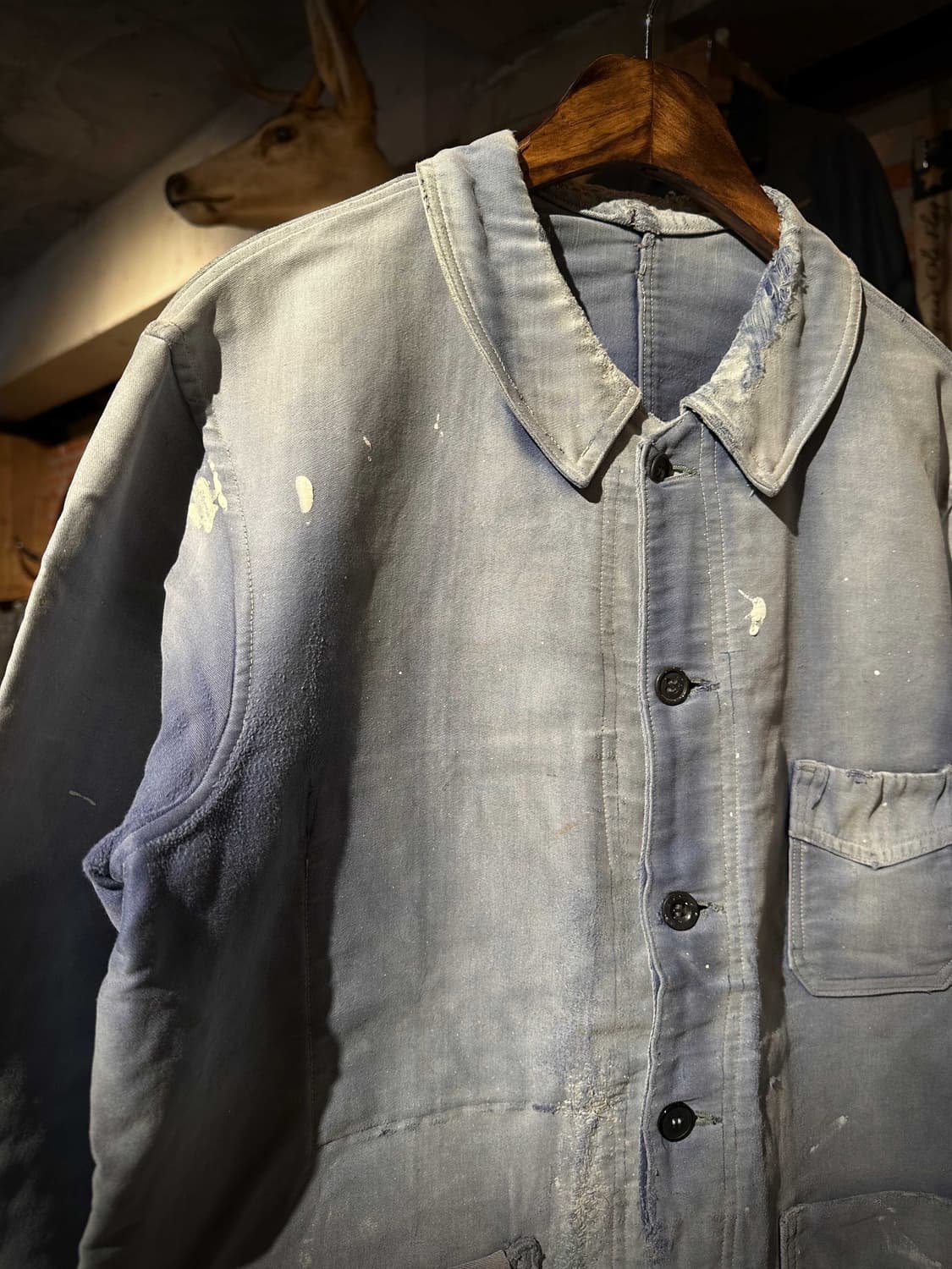 50s French Moleskin Work Jacket 상품이미지4
