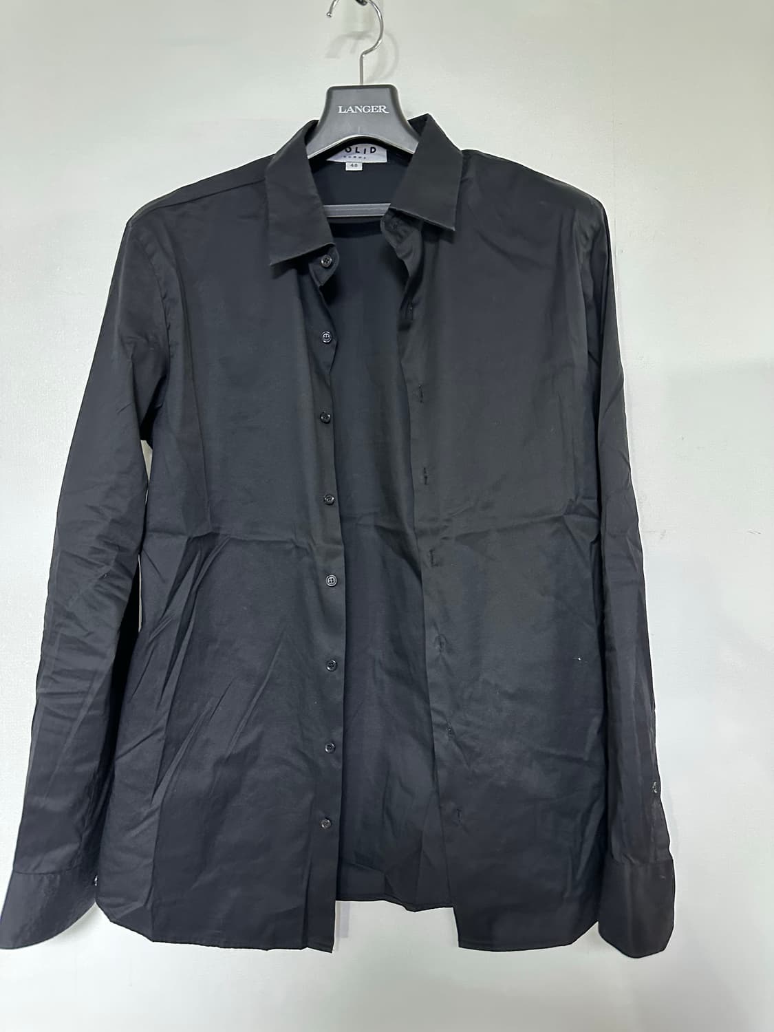 솔리드옴므 블랙 셔츠 48사이즈 상품이미지1