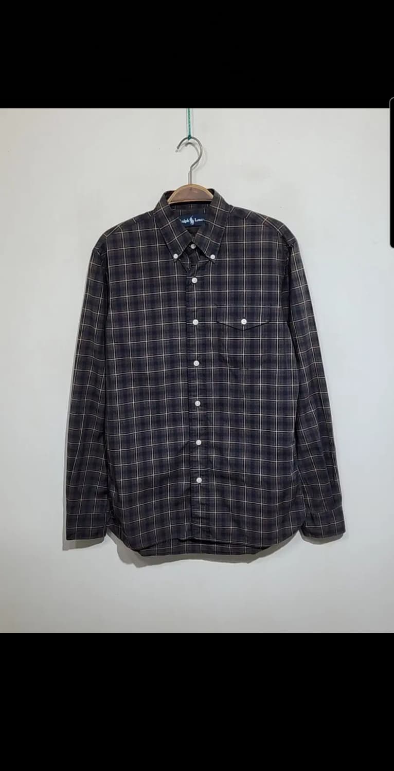 (S) 랄프로렌 폴로 셔츠 체크 남방 캐주얼  상품이미지1