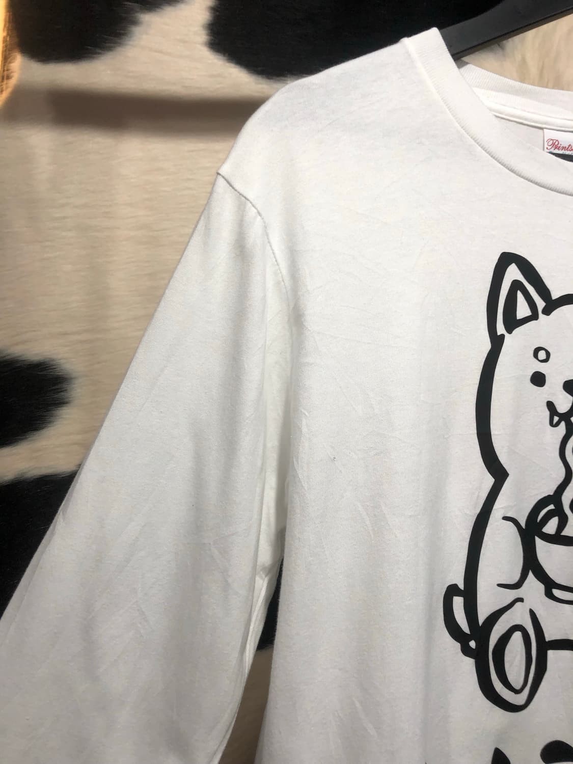 강아지 프린팅 롱슬리브 상품이미지5