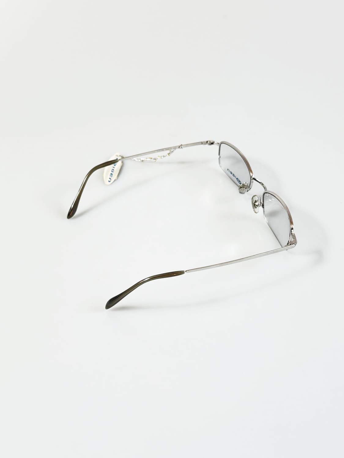 IGEN 실버 반무테 스퀘어 메탈 프레임 빈티지 안경 상품이미지4