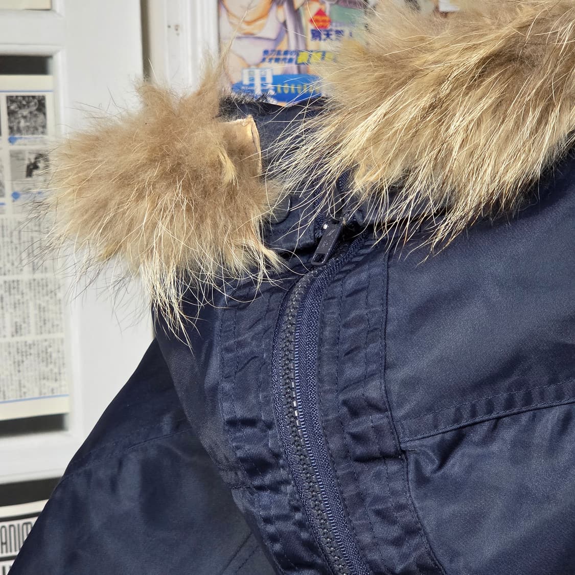 산토리 보스 커피 N2B 퍼 후드 누빔 항공 점퍼 상품이미지3