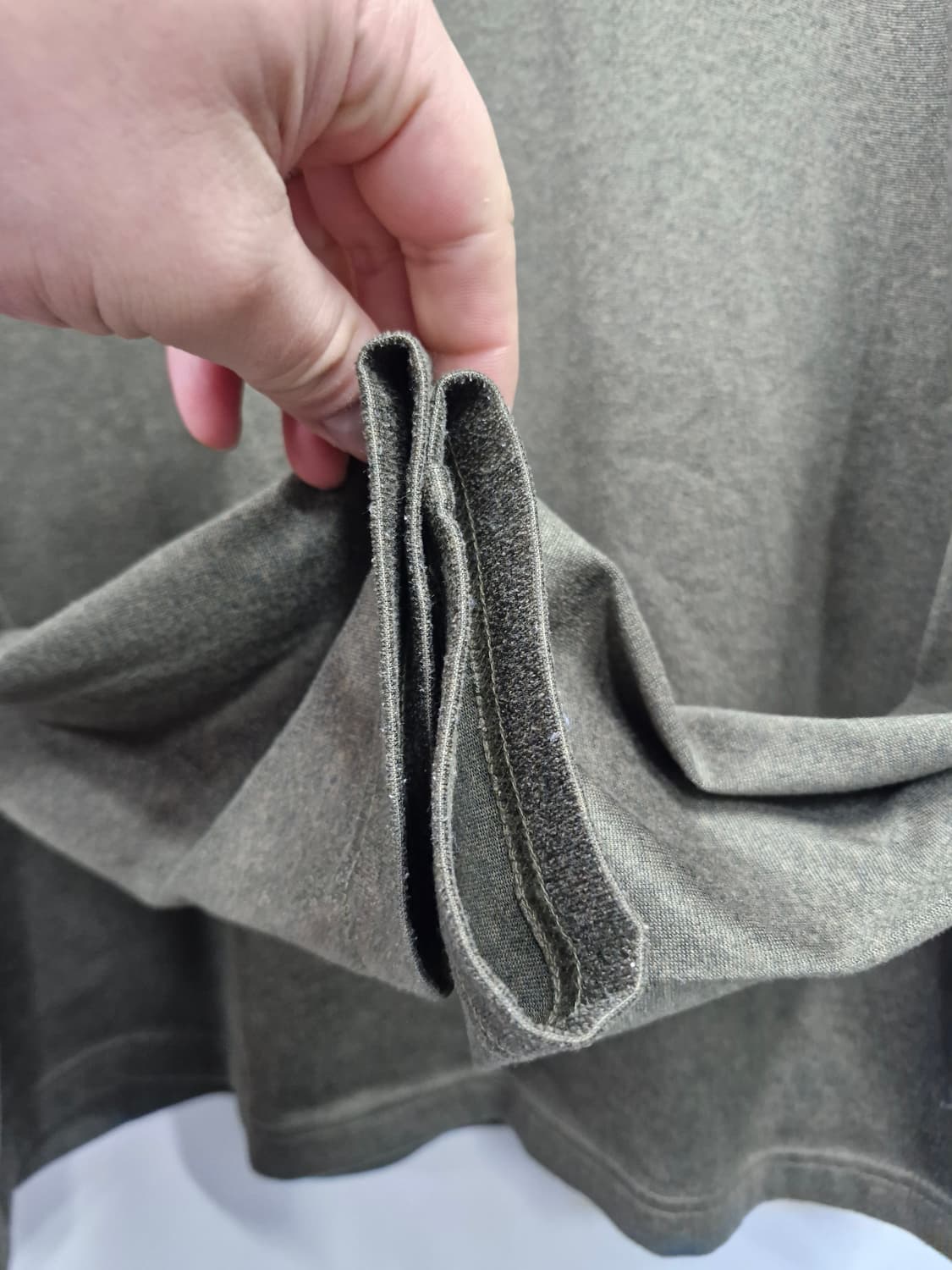 110XXL 노스페이스 스퀘어 라길란 기능성 긴팔티 카키. 상품이미지4