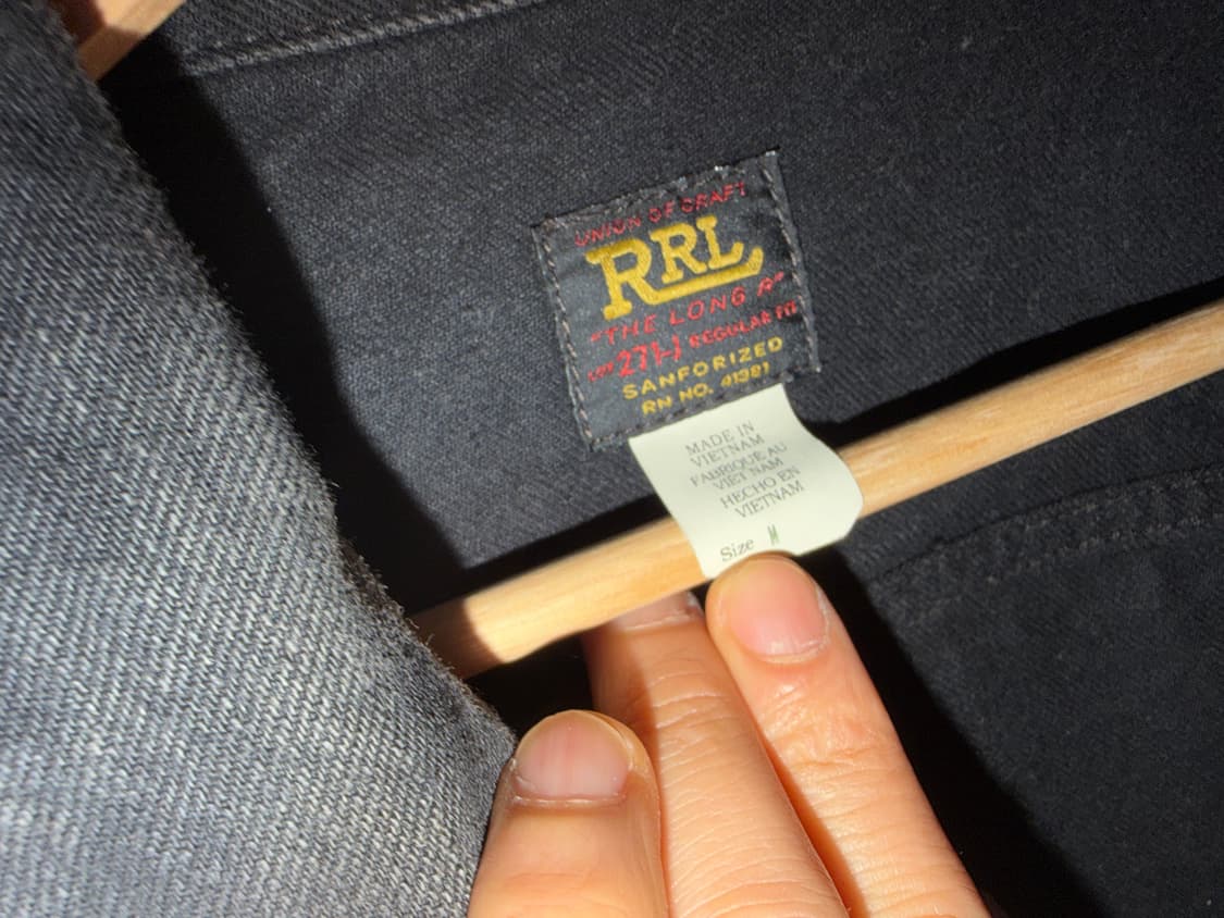 [M]새제품 rrl 더블알엘 lot271 블랙 상품이미지4