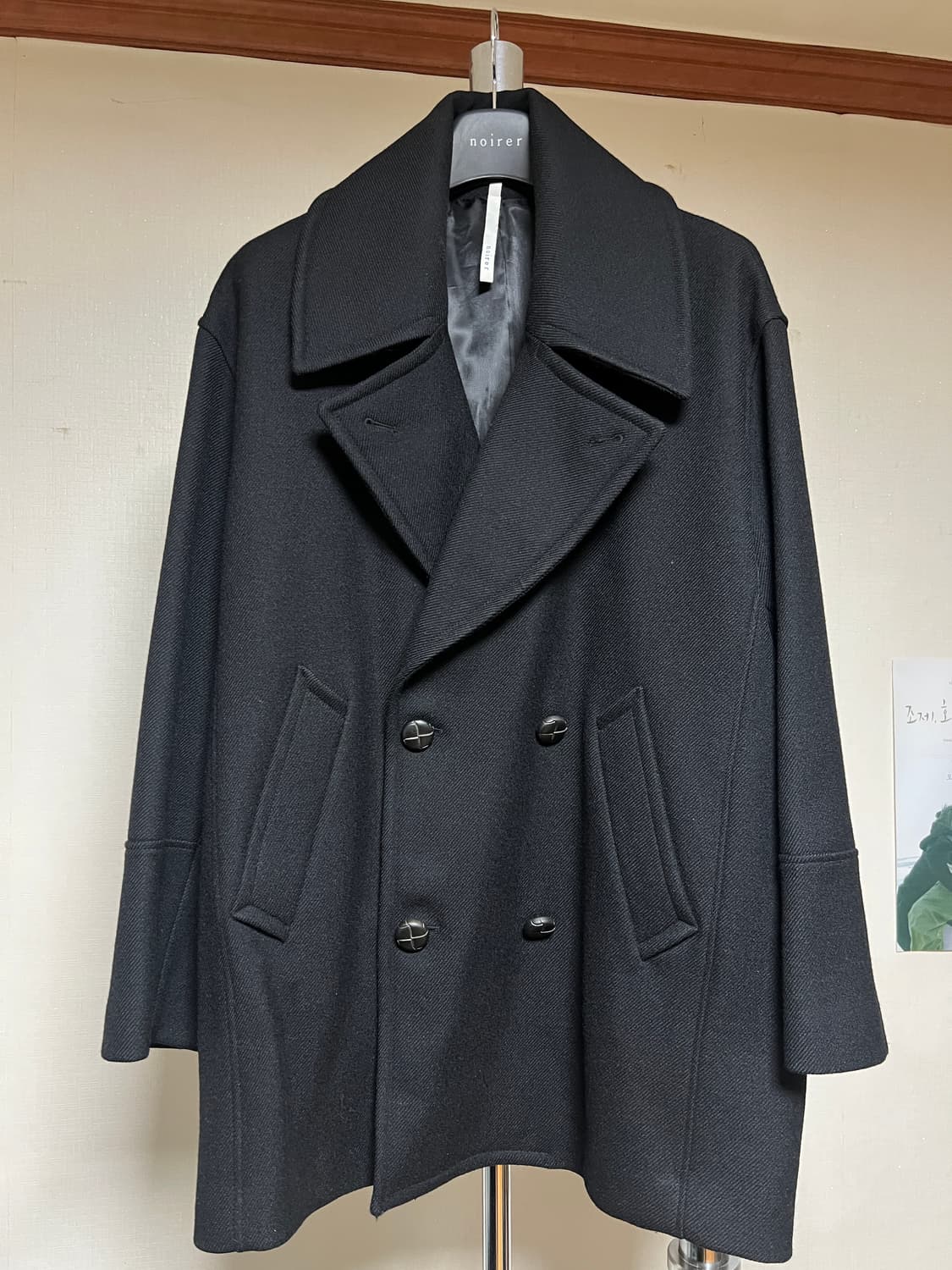 노이어 오버사이즈 피코트 50사이즈 상품이미지2