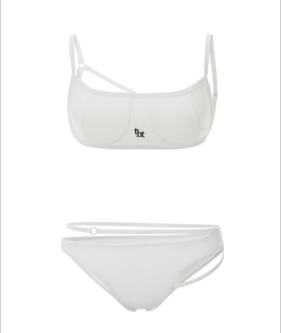 쓰리타임즈 tht strap bikini 비키니 수영복 화이트 상품이미지1