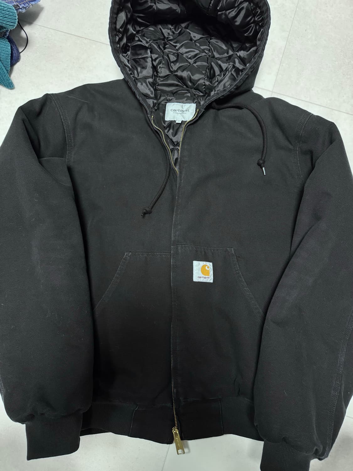 (중고/M) 칼하트 wip og 액티브자켓 블랙 M 상품이미지3