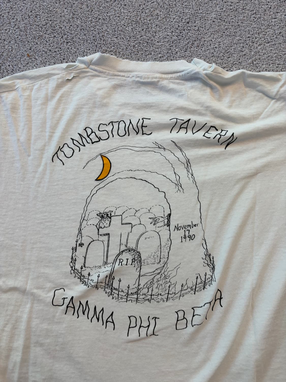 90‘s vintage grave tee 상품이미지3