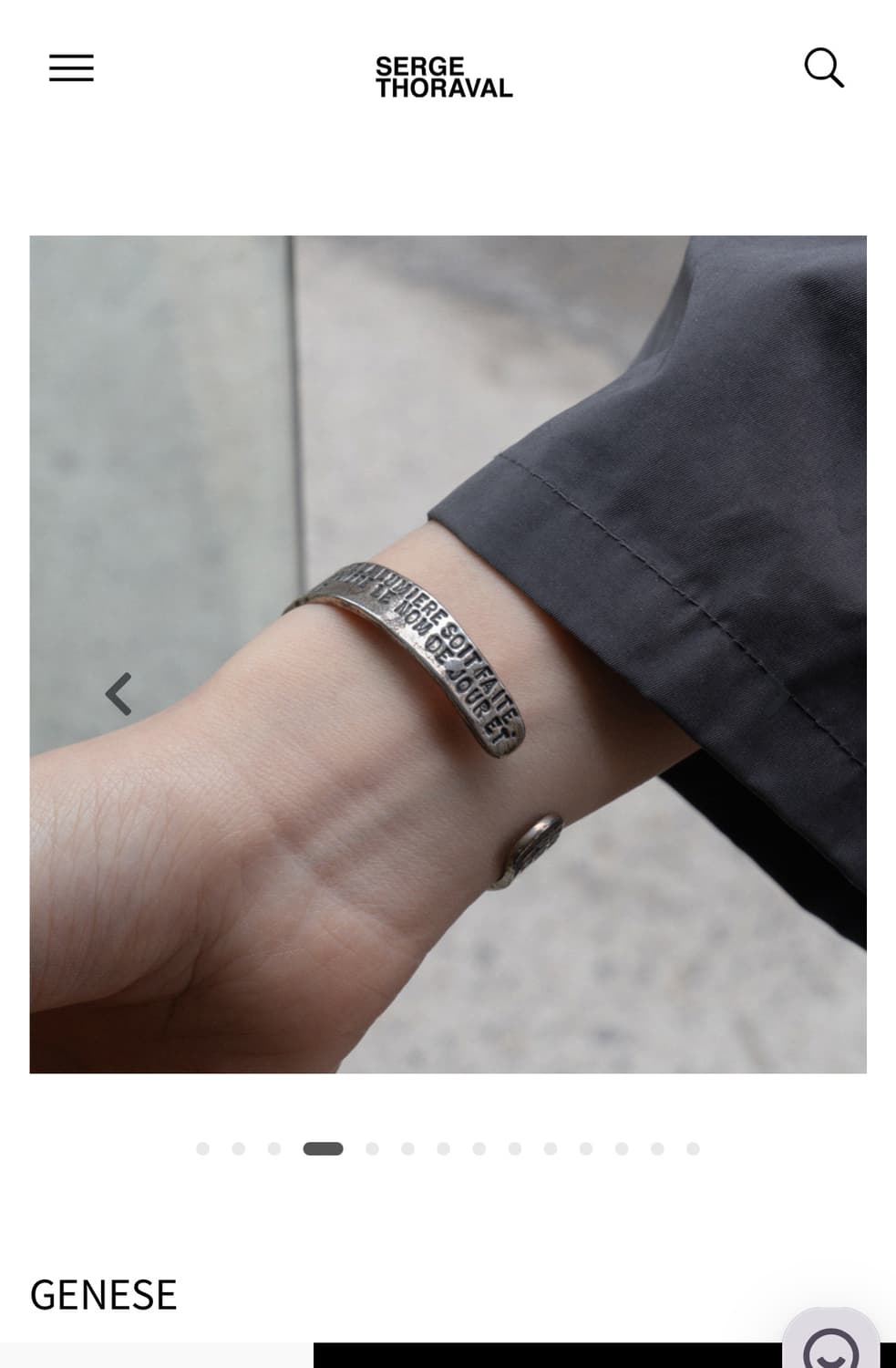 세르쥬 토라발 Serge Thoraval Genese 실버 팔찌 m 상품이미지2