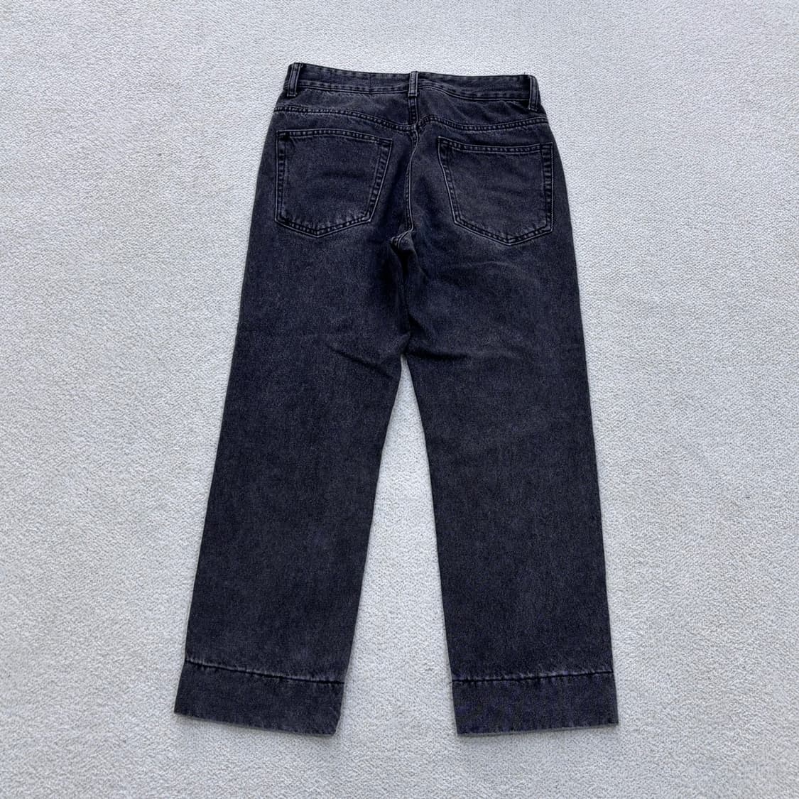 US(s) 가먼트레이블 블랙 데님 팬츠 0424E 상품이미지2