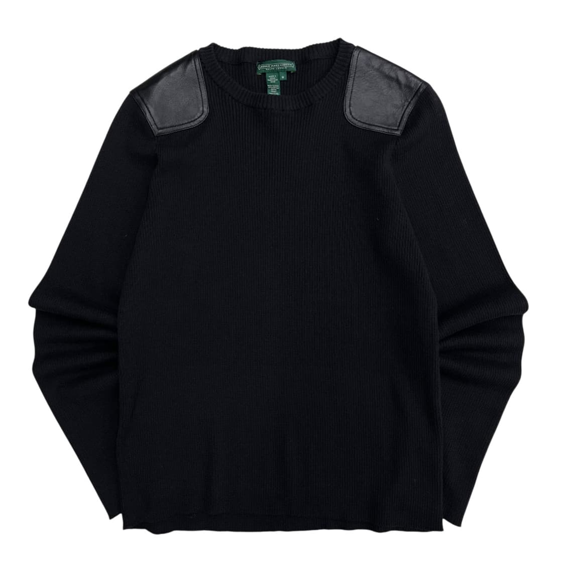 폴로 랄프로렌 레더숄더 블랙 니트 M 상품이미지2