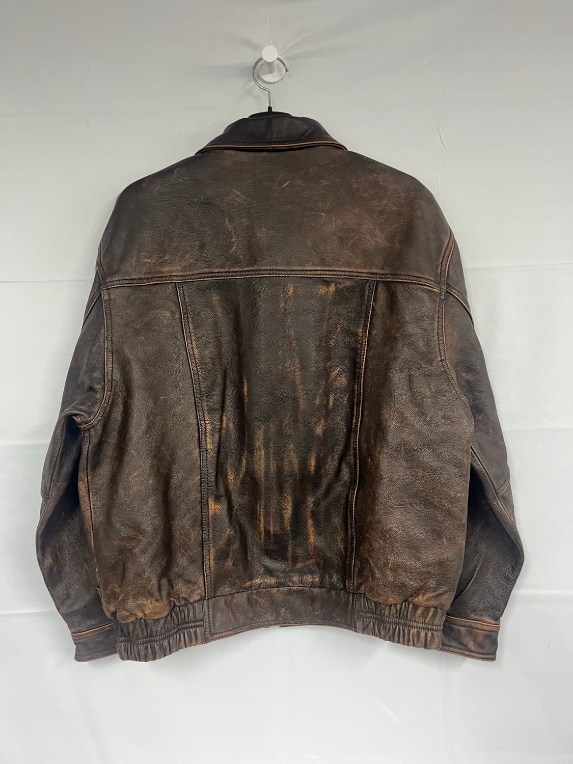 리얼레더 소가죽자켓 브라운 상품이미지2