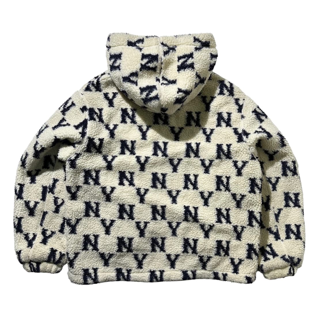 MLB 뉴욕 양키즈 시그니쳐 패턴 쉐르파 후리스 자켓 상품이미지3