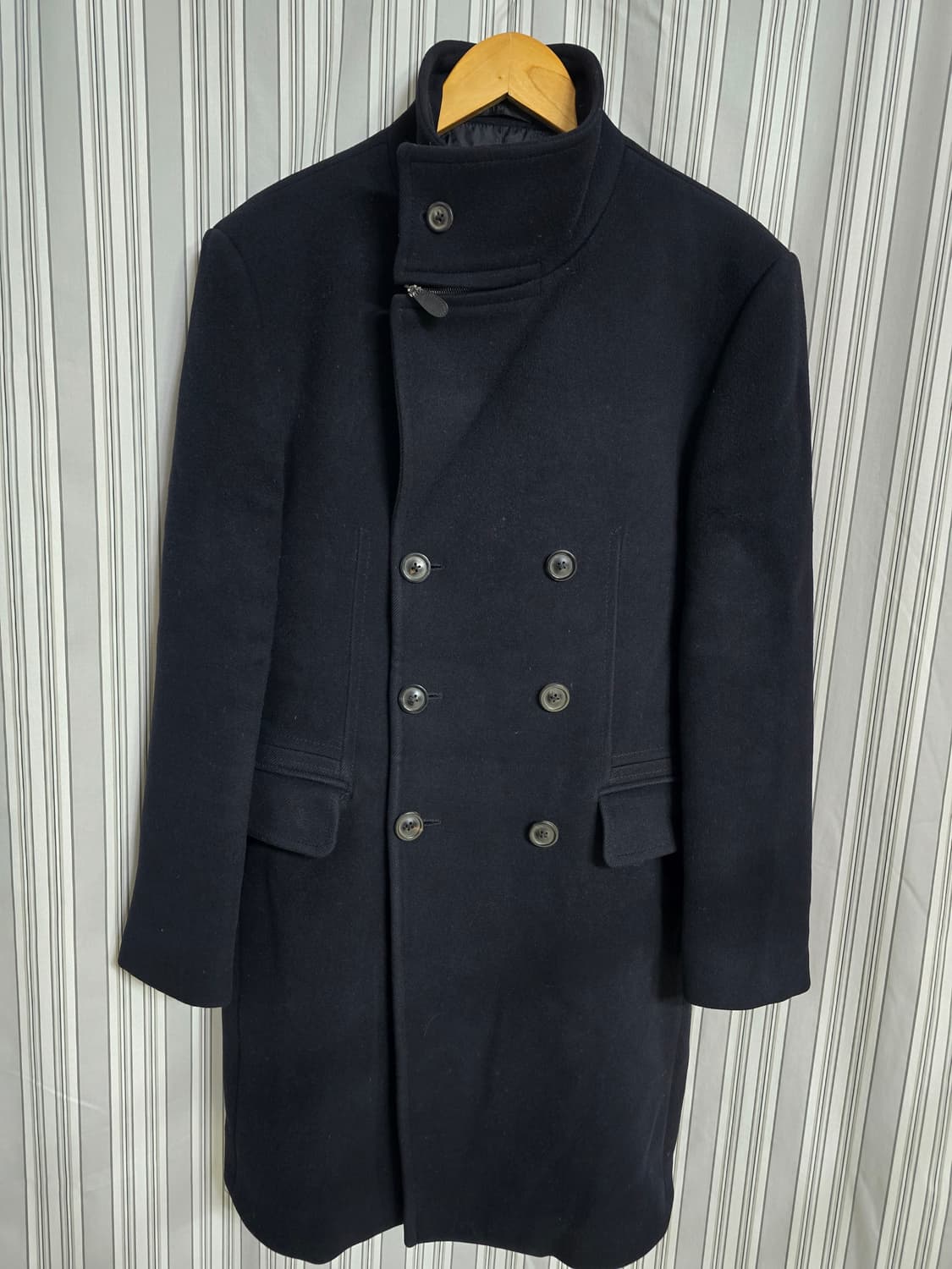 (105) [TIME] 한섬 타임 남성순모 더블 버튼코트 상품이미지1