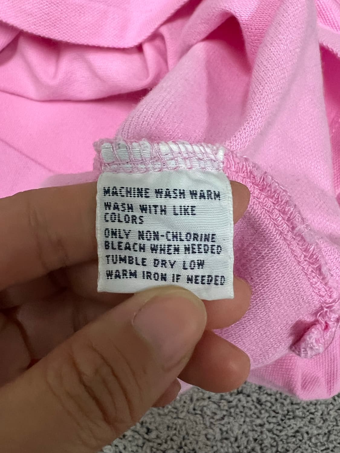 (S) 폴로 랄프로렌  커스텀핏 카라티 핑크 상품이미지4