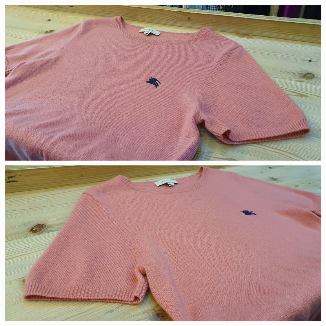 55.버버리 캐시미어 반팔니트 상품이미지3