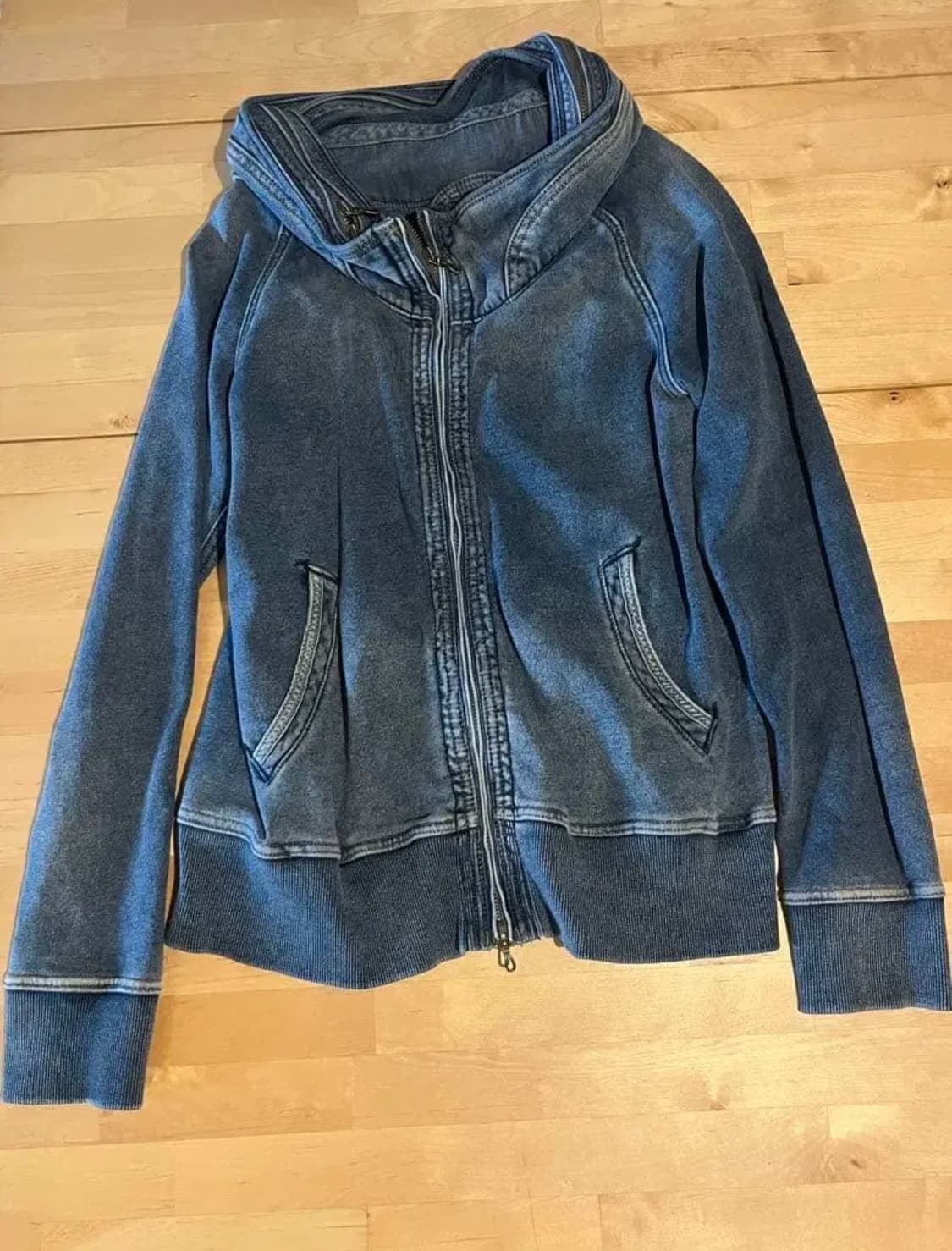 g.o.a 고아 후드집업 데님 블루 상품이미지1