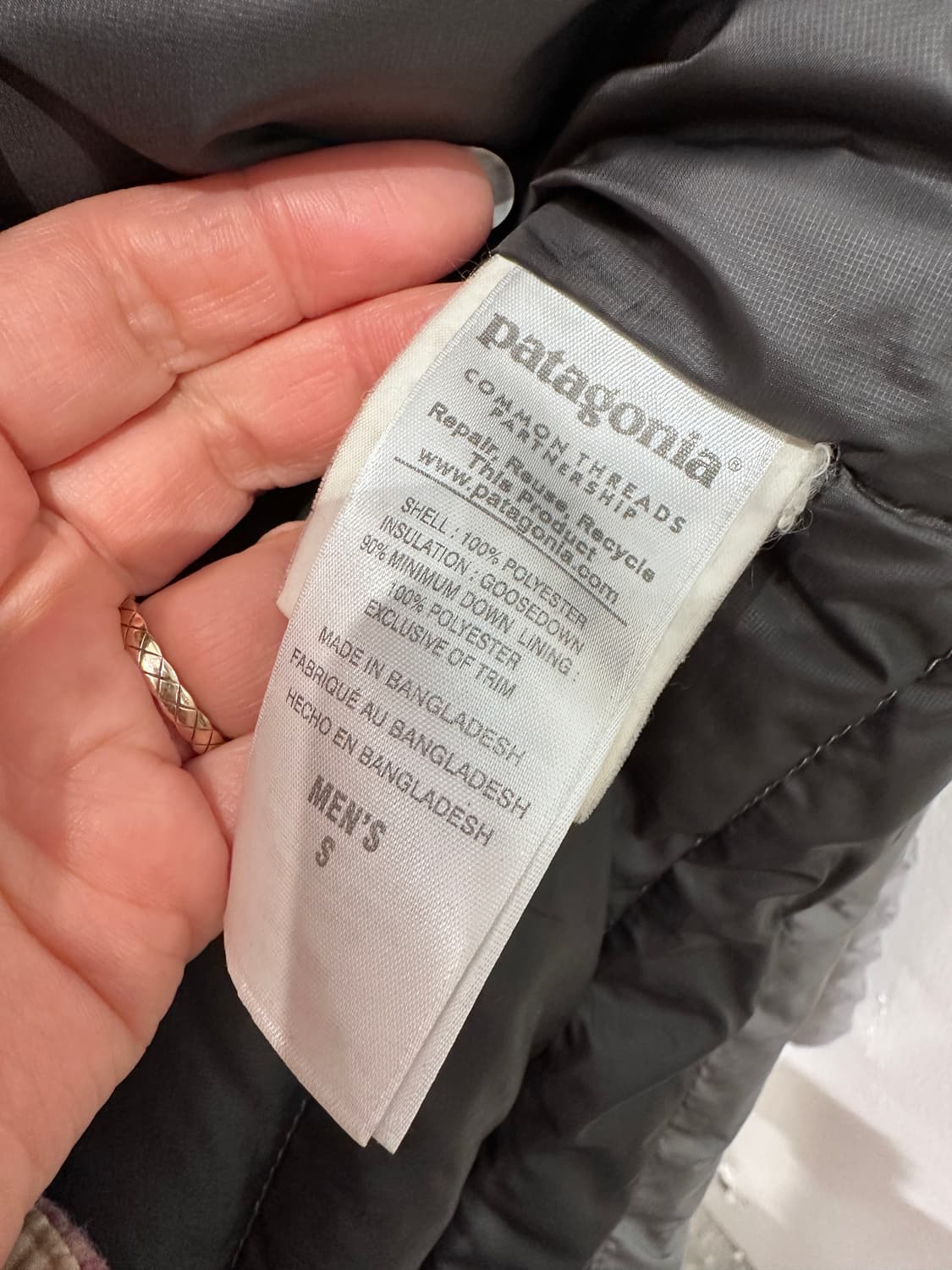 15s 파타고니아 구스다운 경량패딩(사이즈S) 상품이미지7