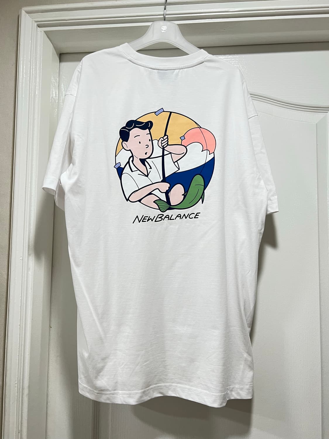 뉴발란스 반팔티 화이트 포켓 그래픽 상품이미지2