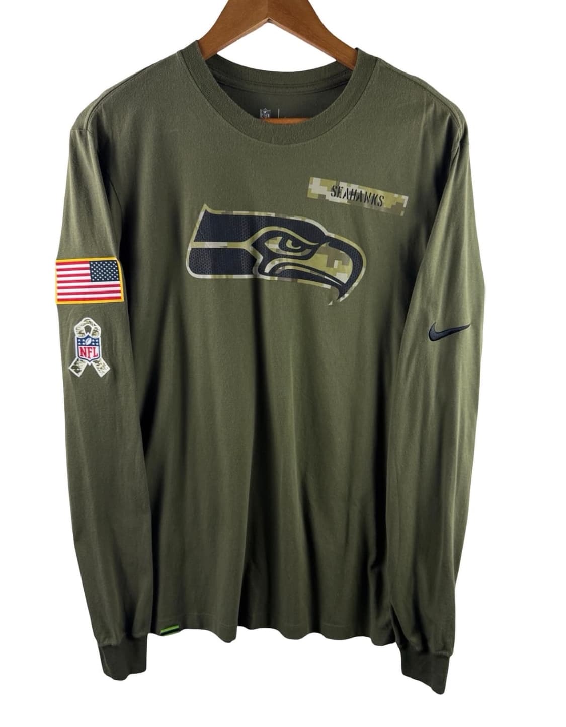 NIKE NFL ONFIELD 성조기 롱슬리브 상품이미지1