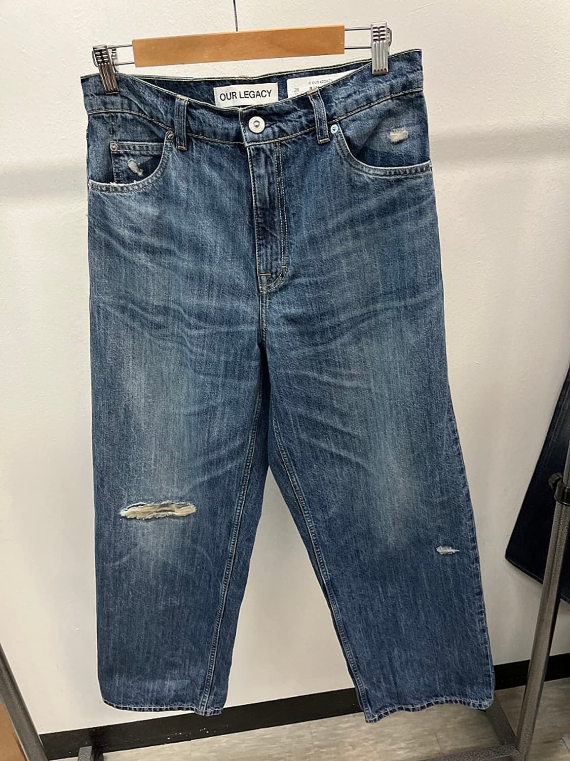 29) 아워레가시 신형 바스트컷 러버 리페어 데님 상품이미지2