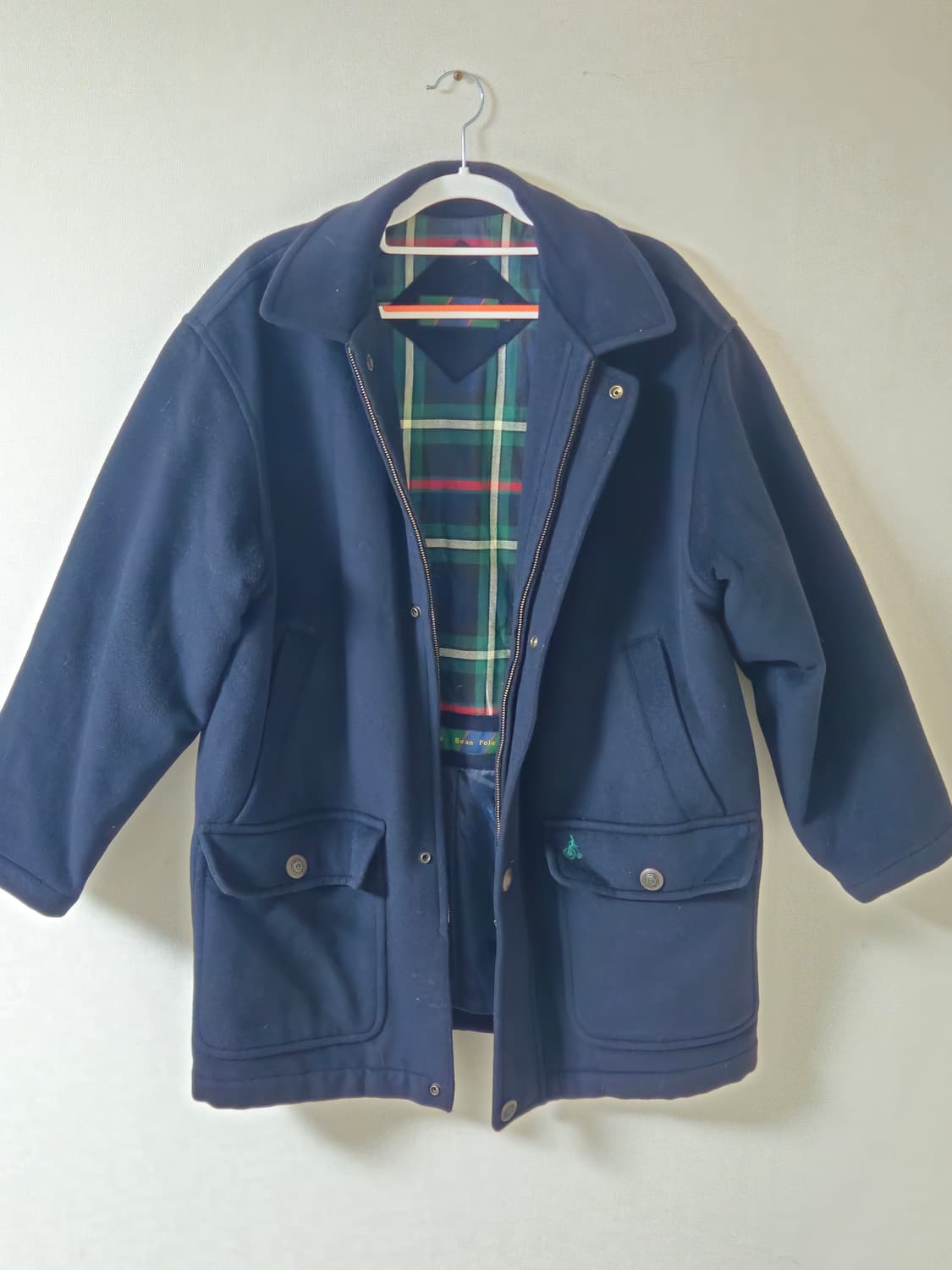 빈폴 네이비 울 혼방 코트 95 상품이미지1