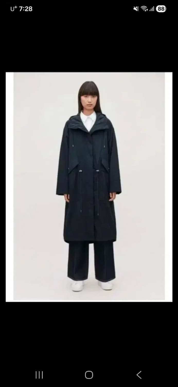 COS 코스 후드 롱 자켓 상품이미지1