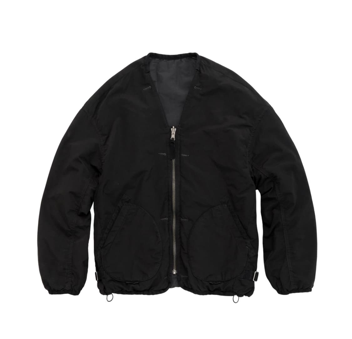 25fw 폴리테루 리버시블 라이너 자켓 블랙차콜 상품이미지1