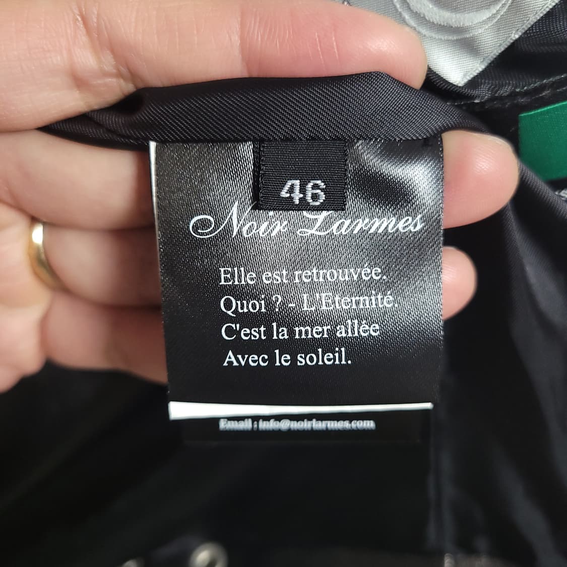 (46) 느와르 라르메스 블랙 양가죽 라이더 자켓 상품이미지4
