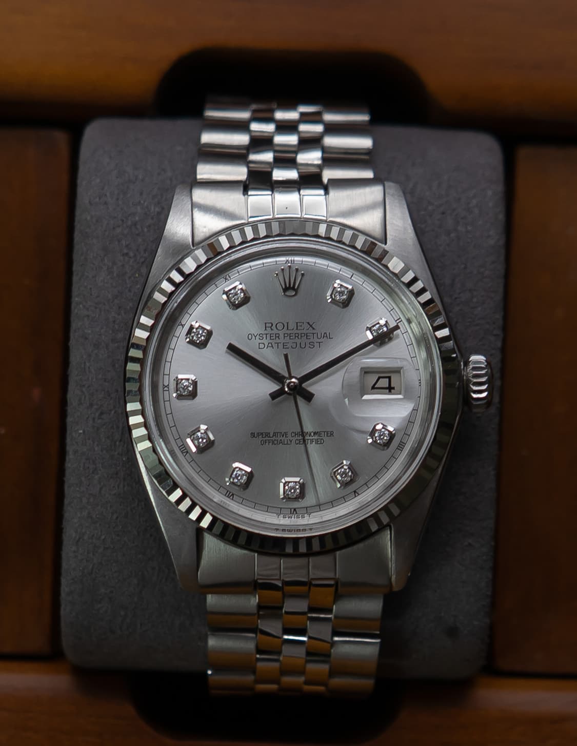 롤렉스 데이저스트 1601 실버 텐포인트 다이아 빈티지 시계 상품이미지1