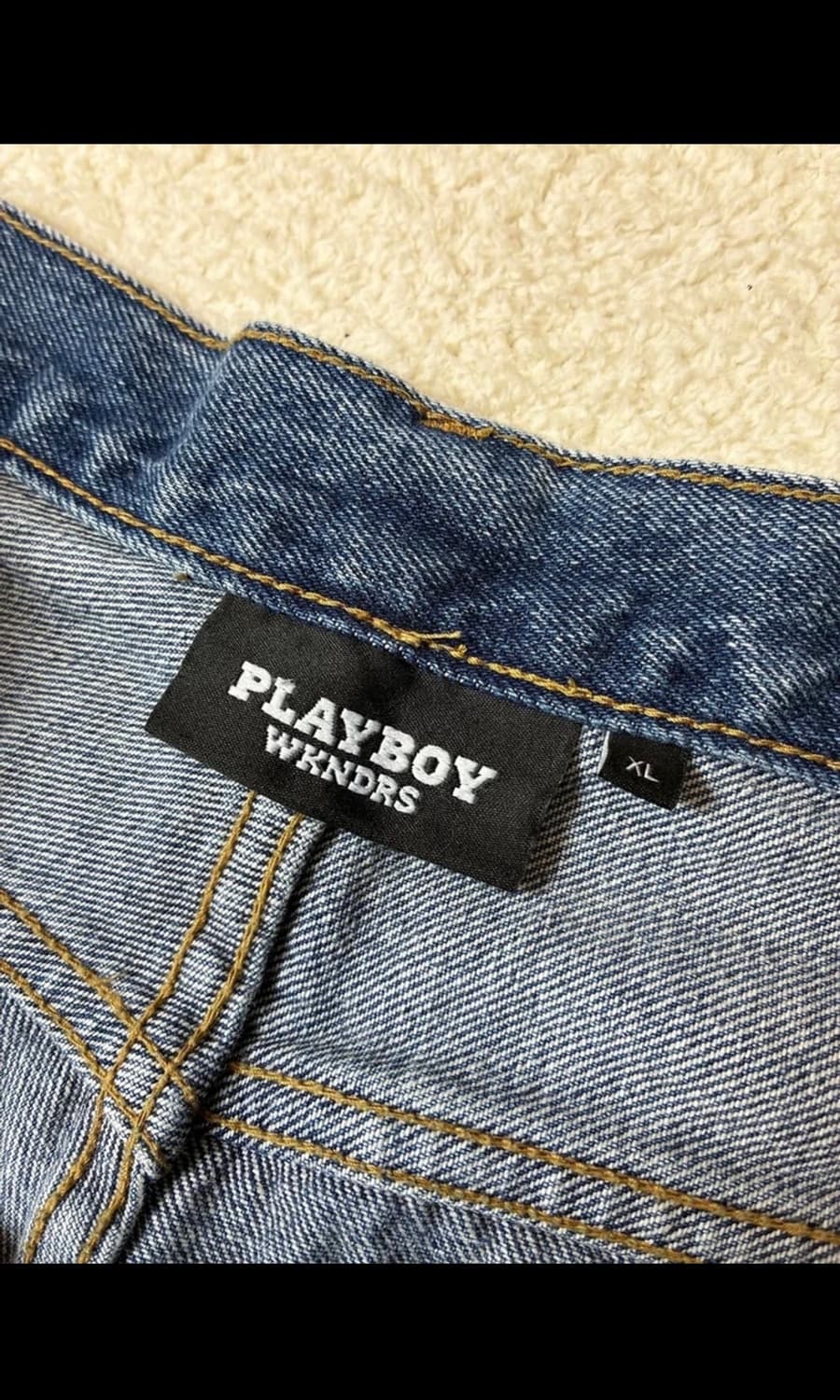 위켄더스 x 플레이보이 24ss 커버 데님 팬츠 PN7006 상품이미지9