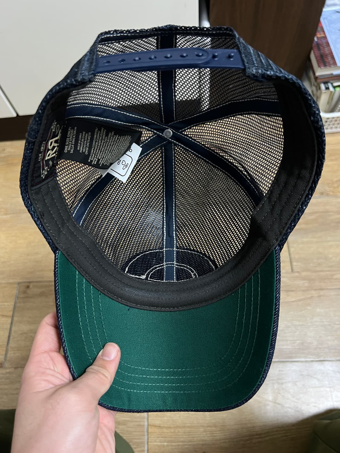 택포16) RRL 더블알엘 데님 빌 메쉬 트러커 캡 상품이미지2