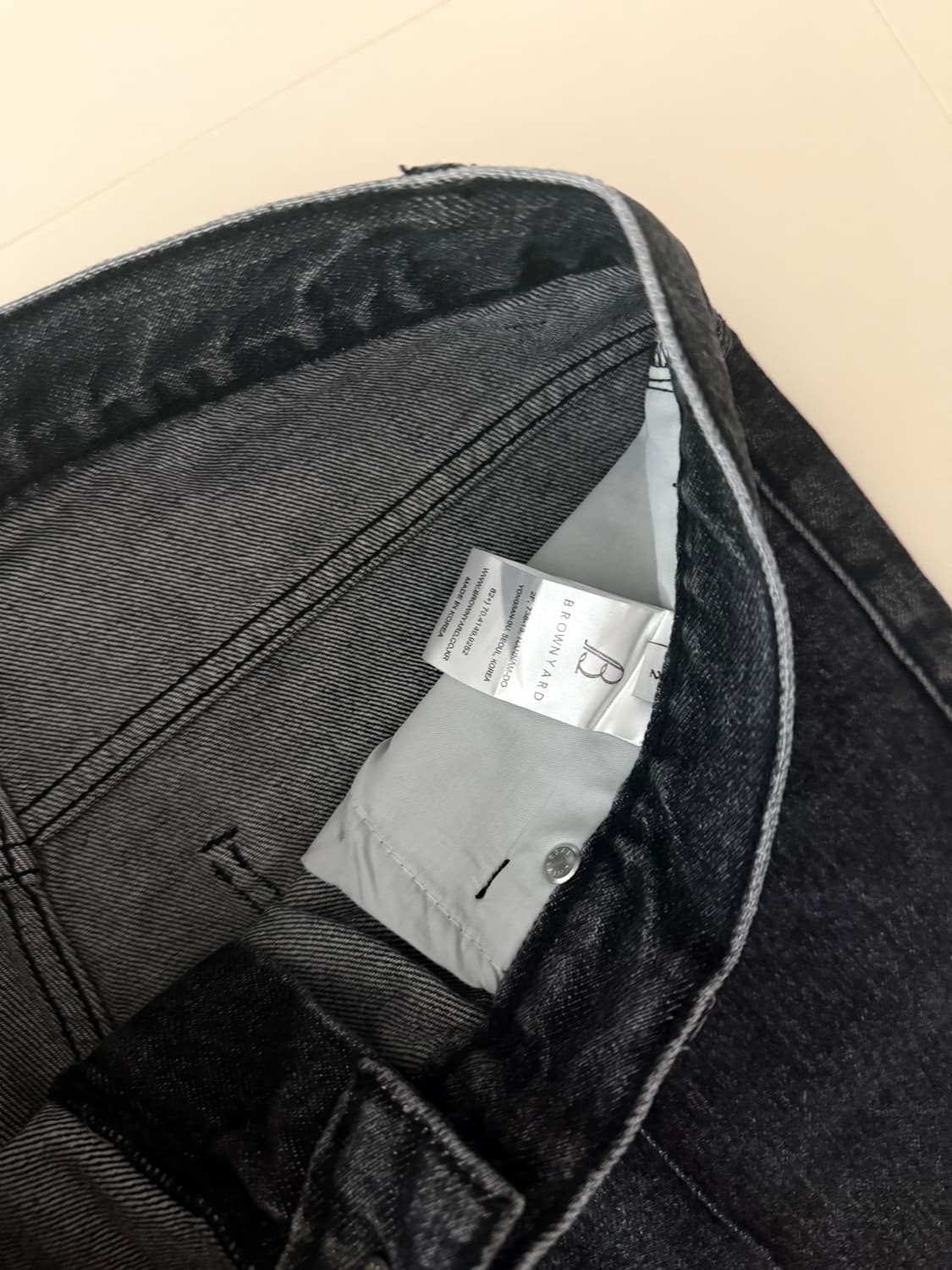 브라운야드 부츠컷 데님 블랙(2사이즈) 상품이미지5