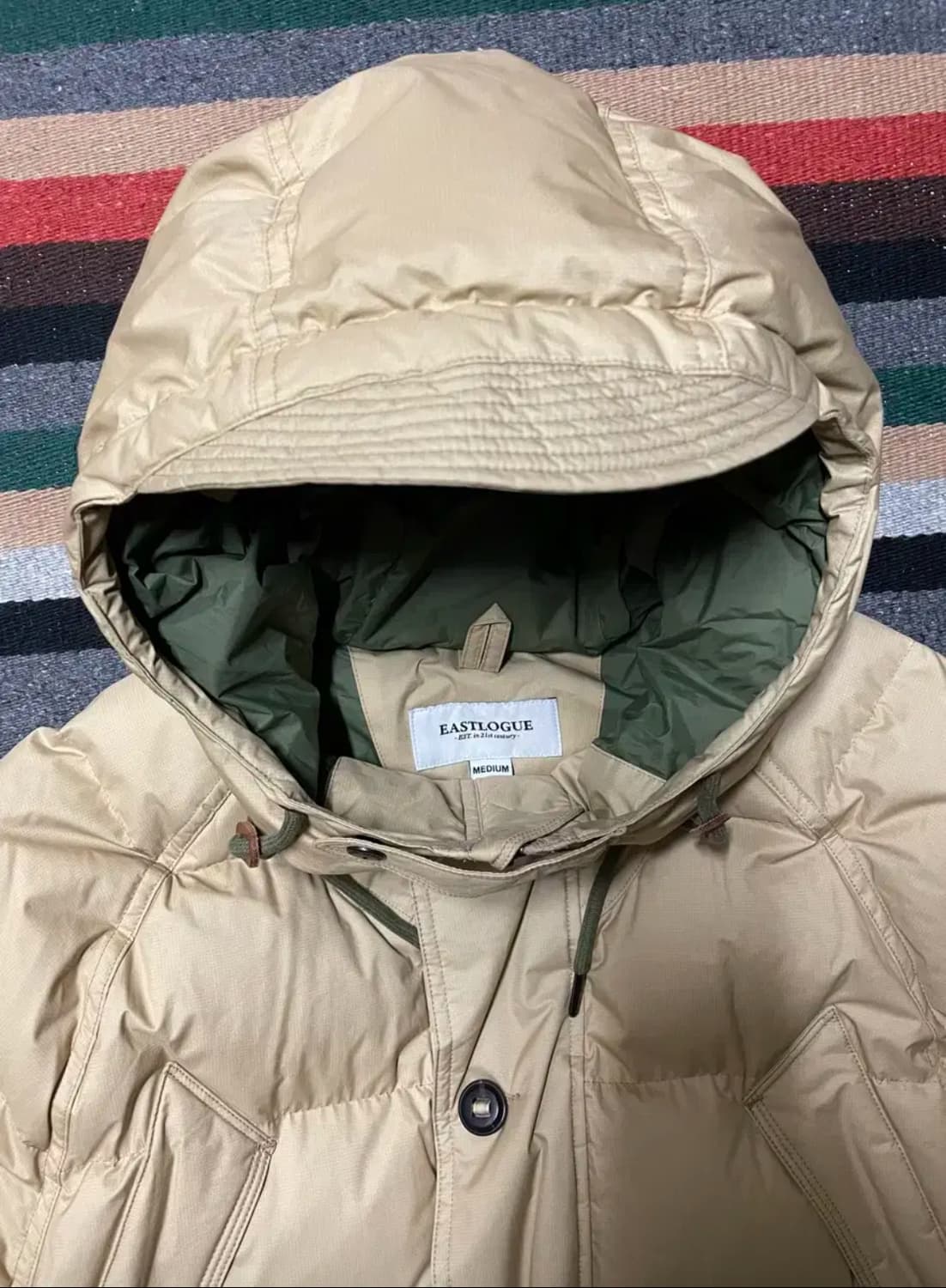 이스트로그 유틸리티 패딩- M 샌드베이지 상품이미지4