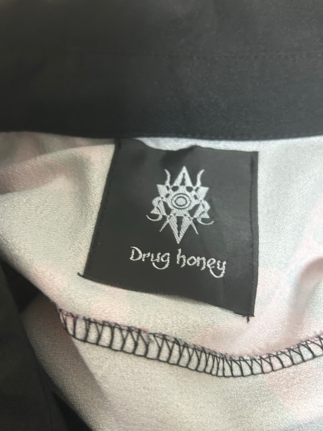 드러그허니 하라주쿠 스컬테디베어 셔츠 블라우스 상품이미지3