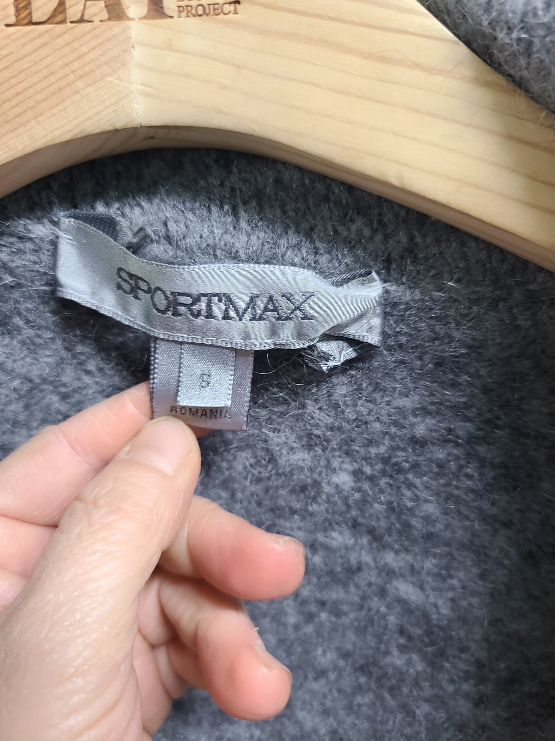 스포츠막스 울혼방 집업 코트 상품이미지2