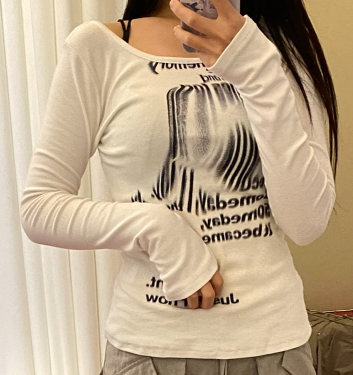 나체 NACHE FLOW SLIM FIT LONG SLEEVE IVORY 상품이미지8