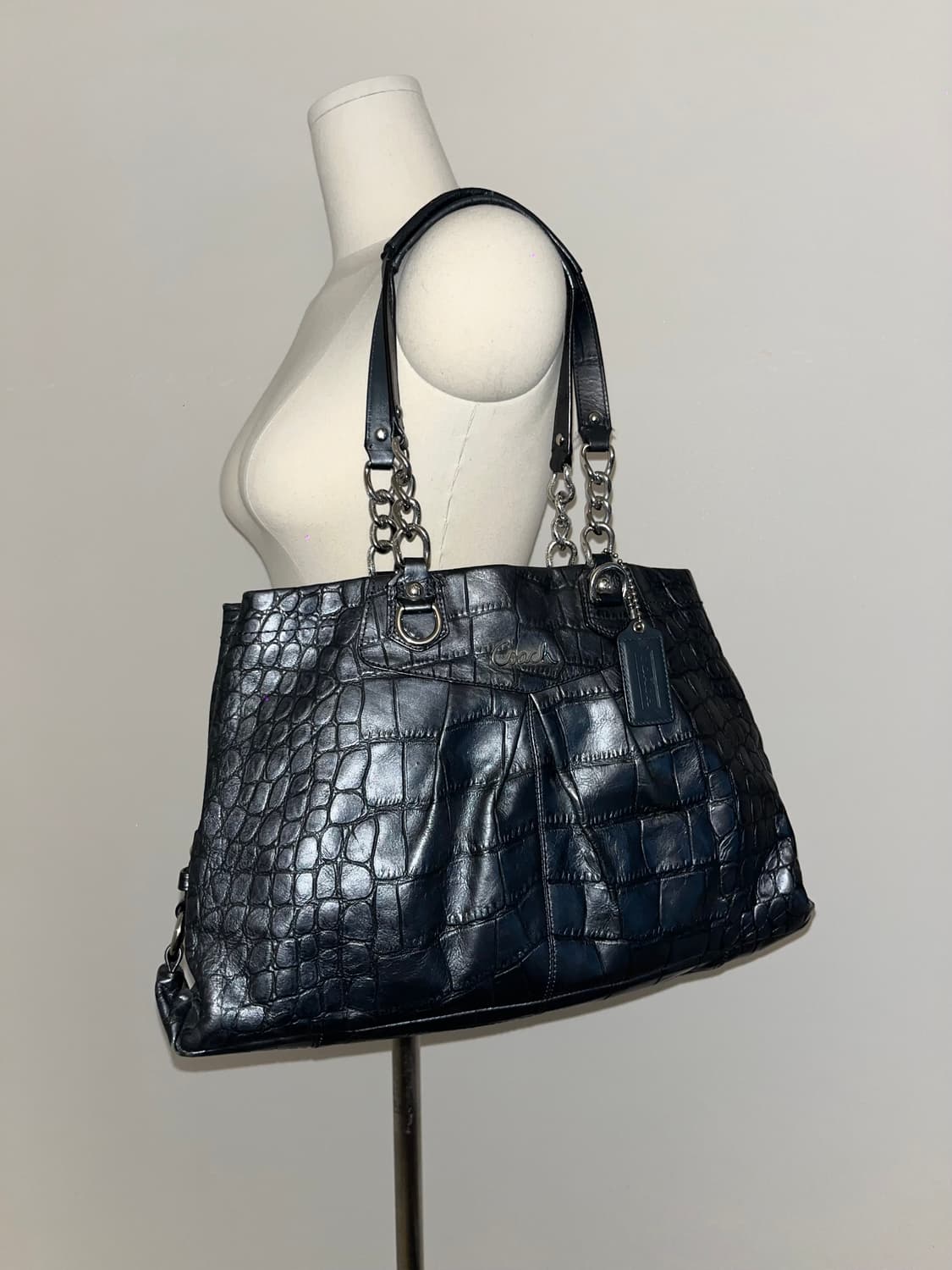 🎉SALE🎉 COACH Crocodile shoulder bag 상품이미지3