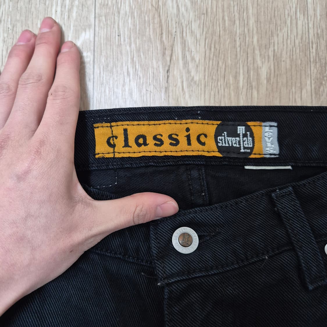 리바이스 클래식 실버탭 여성 블랙 데님팬츠 청바지 (26) 상품이미지4