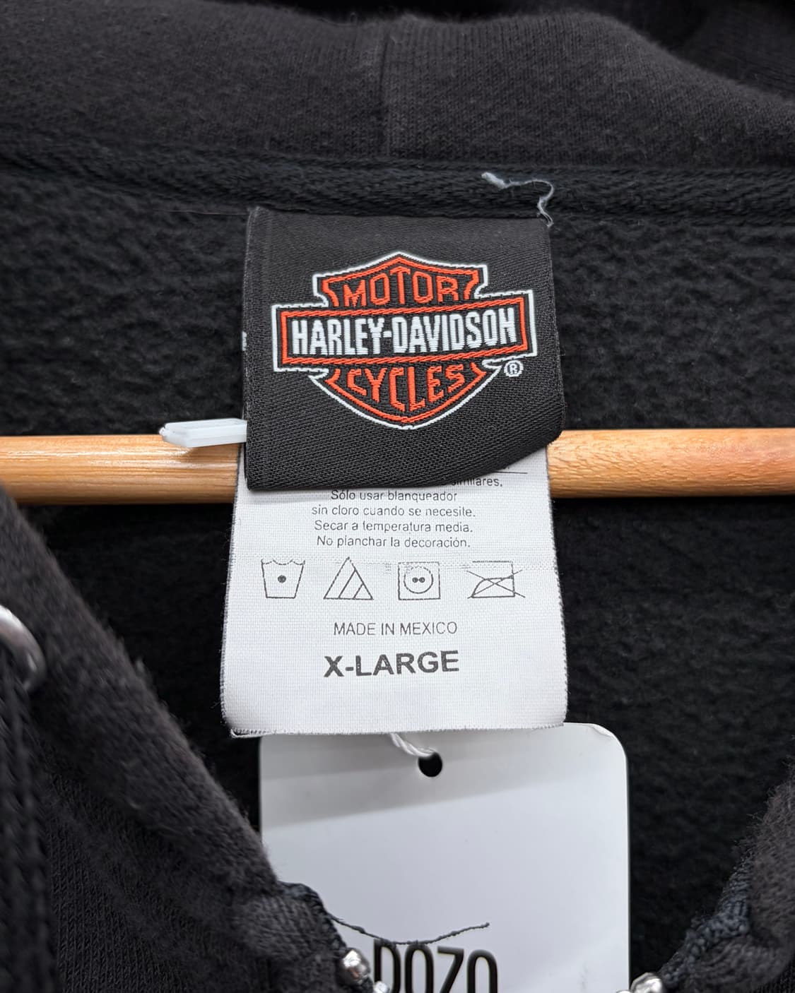 할리데이비슨 00s 본 그래픽 오버사이즈 집업 후디 상품이미지7
